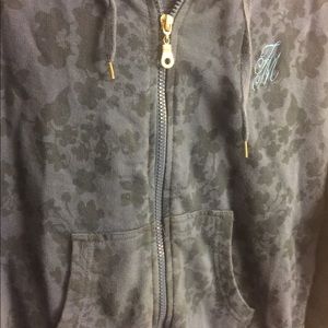 Navy/Black Flower Hoodie
